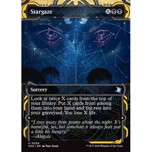 Secrets of Strixhaven Mystical Archive - 34 - Stargaze - Uncommon - B - Non-foil (Front)