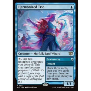Secrets of Strixhaven - 52 - Harmonized Trio // Brainstorm - Rare - U - Foil (Front)
