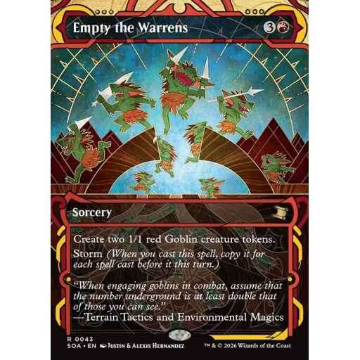 Secrets of Strixhaven Mystical Archive - 43 - Empty the Warrens - Rare - R - Non-foil (Front)