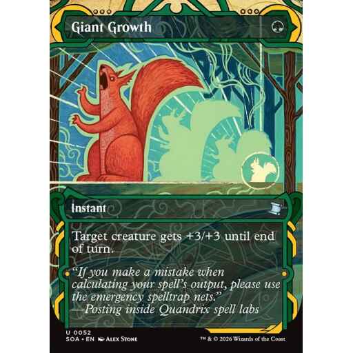 Secrets of Strixhaven Mystical Archive - 52 - Giant Growth - Uncommon - G - Non-foil (Front)