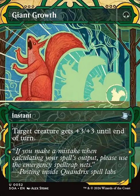 Secrets of Strixhaven Mystical Archive - 52 - Giant Growth - Uncommon - G - Non-foil (Front)