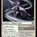 Secrets of Strixhaven - 27 - Quill-Blade Laureate // Twofold Intent - Uncommon - W - Non-foil (Front)