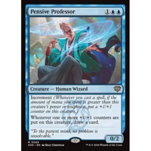 Secrets of Strixhaven - 63 - Pensive Professor - Rare - U - Non-foil (Front)