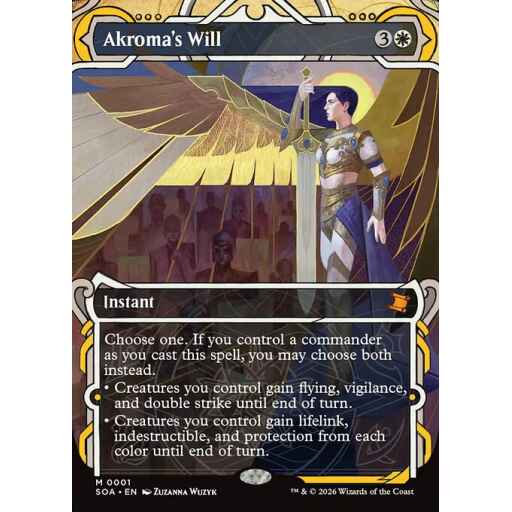 Secrets of Strixhaven Mystical Archive - 1 - Akroma's Will - Mythic - W - Non-foil (Front)
