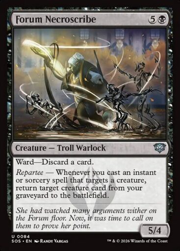 Secrets of Strixhaven - 84 - Forum Necroscribe - Uncommon - B - Foil (Front)