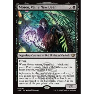 Secrets of Strixhaven - 91 - Moseo, Vein's New Dean - Rare - B - Non-foil (Front)