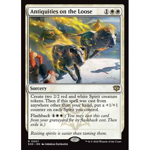 Secrets of Strixhaven - 7 - Antiquities on the Loose - Rare - W - Non-foil (Front)
