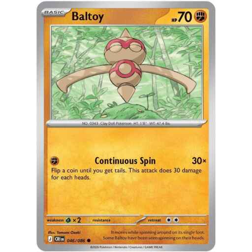 Chaos Rising - 046/086 - Baltoy - Reverse Holo