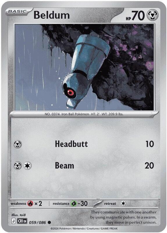 Chaos Rising - 059/086 - Beldum - Reverse Holo