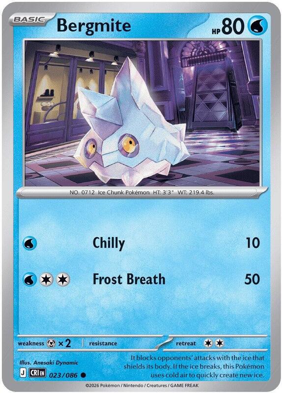 Chaos Rising - 023/086 - Bergmite - Reverse Holo