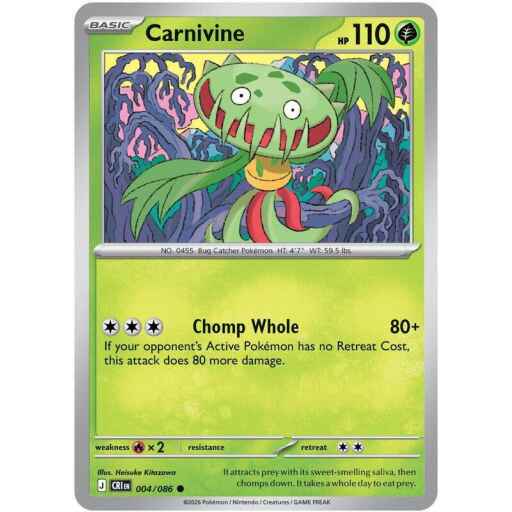 Chaos Rising - 004/086 - Carnivine - Reverse Holo