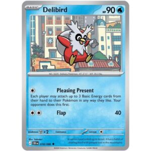 Chaos Rising - 018/086 - Delibird - Reverse Holo