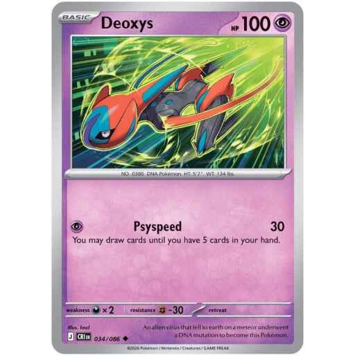 Chaos Rising - 034/086 - Deoxys - Reverse Holo