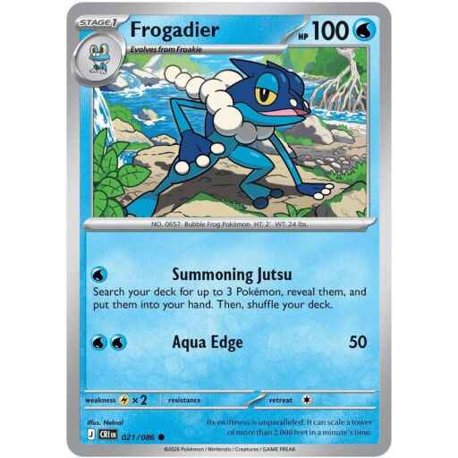Chaos Rising - 021/086 - Frogadier - Reverse Holo