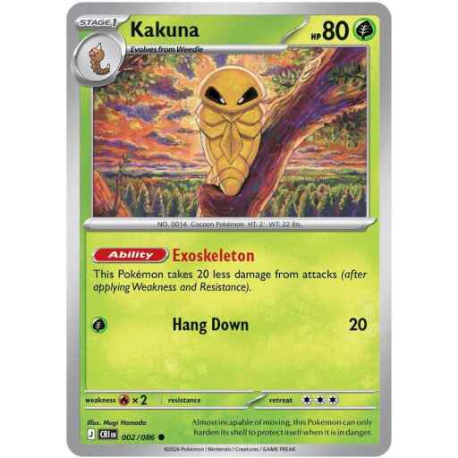 Chaos Rising - 002/086 - Kakuna - Reverse Holo