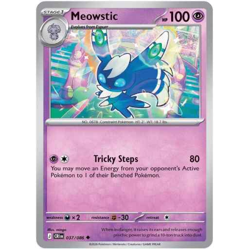 Chaos Rising - 037/086 - Meowstic - Reverse Holo