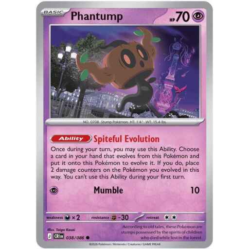 Chaos Rising - 038/086 - Phantump - Reverse Holo