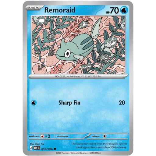 Chaos Rising - 016/086 - Remoraid - Reverse Holo