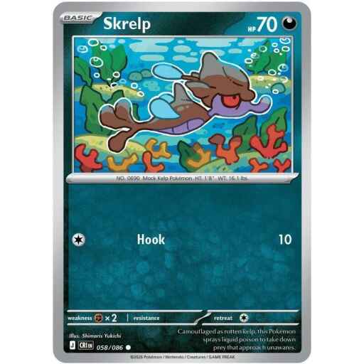 Chaos Rising - 058/086 - Skrelp - Reverse Holo