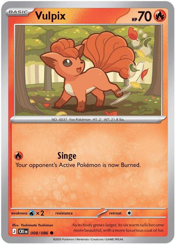 Chaos Rising - 008/086 - Vulpix - Reverse Holo