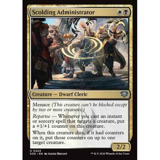 Secrets of Strixhaven - 224 - Scolding Administrator - Uncommon - WB - Non-foil (Front)