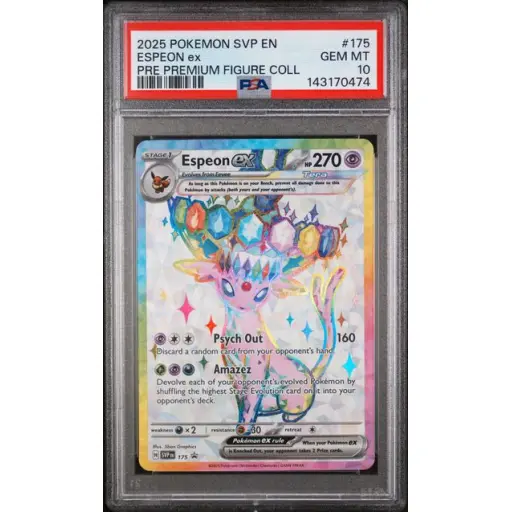 PSA 10 Gem Mint - 2025 Pokemon Black Star Promo Espeon ex #175
