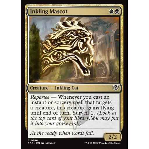Secrets of Strixhaven - 196 - Inkling Mascot - Common - WB - Non-foil (Front)