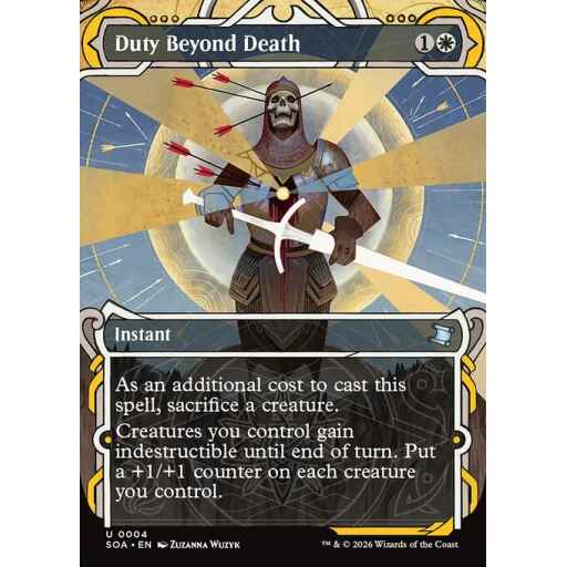 Secrets of Strixhaven Mystical Archive - 4 - Duty Beyond Death - Uncommon - W - Non-foil (Front)