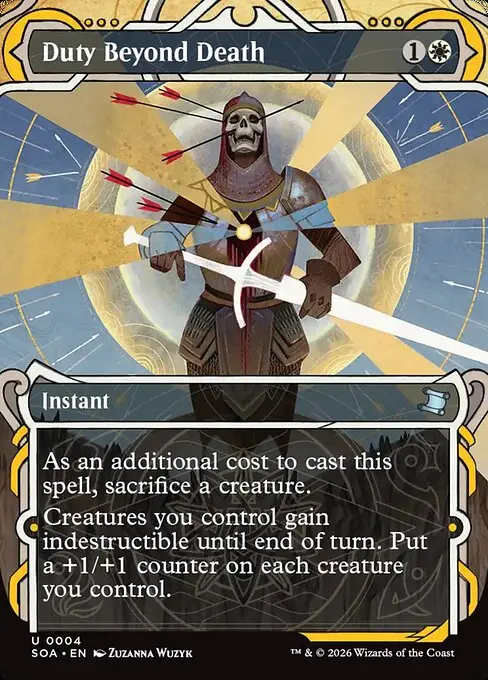Secrets of Strixhaven Mystical Archive - 4 - Duty Beyond Death - Uncommon - W - Non-foil (Front)