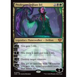 Secrets of Strixhaven - 214 - Professor Dellian Fel - Mythic - BG - Non-foil (Front)