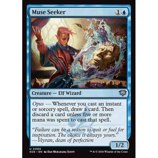Secrets of Strixhaven - 60 - Muse Seeker - Uncommon - U - Non-foil (Front)
