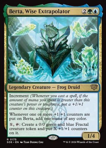 Secrets of Strixhaven - 175 - Berta, Wise Extrapolator - Rare - UG - Non-foil (Front)