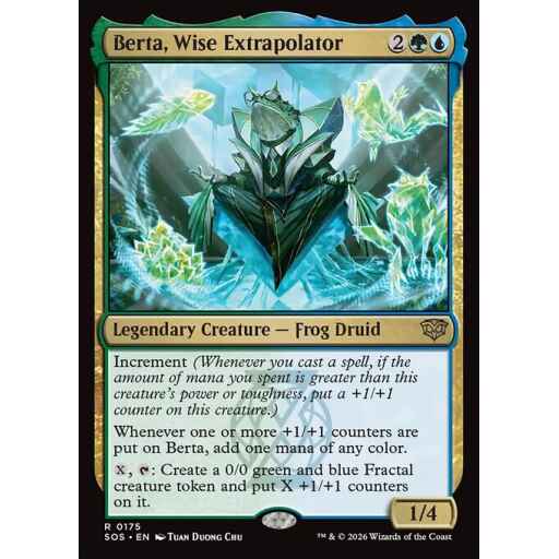 Secrets of Strixhaven - 175 - Berta, Wise Extrapolator - Rare - UG - Non-foil (Front)