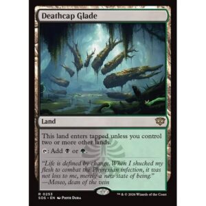 Secrets of Strixhaven - 253 - Deathcap Glade - Rare - C - Non-foil (Front)