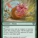 Secrets of Strixhaven - 138 - Aberrant Manawurm - Uncommon - G - Foil (Front)