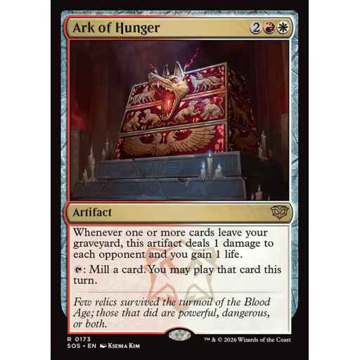 Secrets of Strixhaven - 173 - Ark of Hunger - Rare - WR - Non-foil (Front)