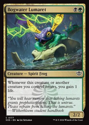 Secrets of Strixhaven - 177 - Bogwater Lumaret - Common - BG - Foil (Front)