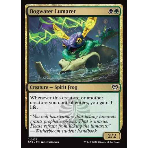 Secrets of Strixhaven - 177 - Bogwater Lumaret - Common - BG - Non-foil (Front)