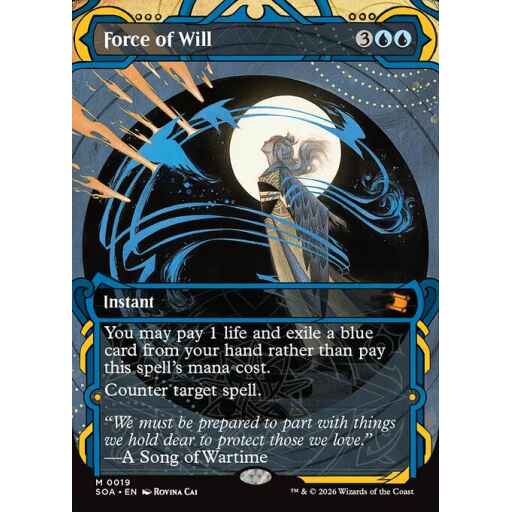 Secrets of Strixhaven Mystical Archive - 19 - Force of Will - Mythic - U - Non-foil (Front)
