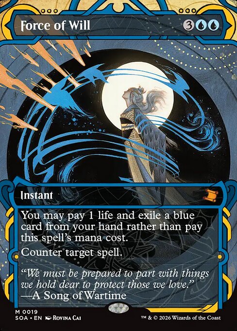 Secrets of Strixhaven Mystical Archive - 19 - Force of Will - Mythic - U - Non-foil (Front)