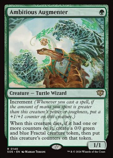 Secrets of Strixhaven - 140 - Ambitious Augmenter - Rare - G - Non-foil (Front)