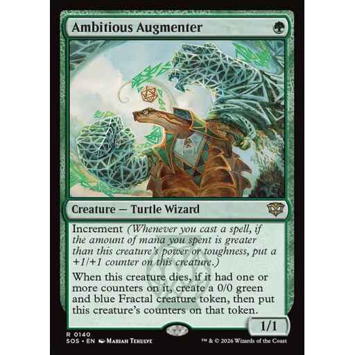 Secrets of Strixhaven - 140 - Ambitious Augmenter - Rare - G - Non-foil (Front)