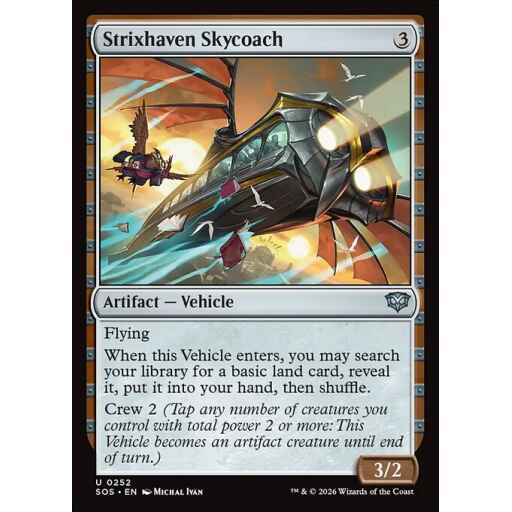 Secrets of Strixhaven - 252 - Strixhaven Skycoach - Uncommon - C - Non-foil (Front)