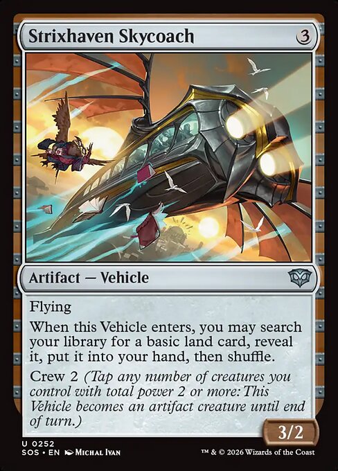 Secrets of Strixhaven - 252 - Strixhaven Skycoach - Uncommon - C - Non-foil (Front)