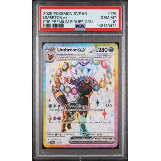 PSA 10 Gem Mint - 2025 Pokemon Black Star Promo Umbreon ex #176