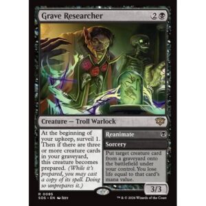 Secrets of Strixhaven - 85 - Grave Researcher // Reanimate - Rare - B - Non-foil (Front)