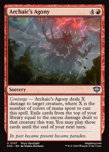 Secrets of Strixhaven - 107 - Archaic's Agony - Uncommon - R - Non-foil (Front)