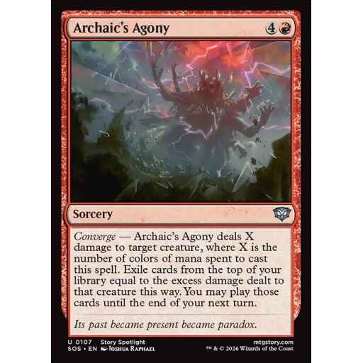 Secrets of Strixhaven - 107 - Archaic's Agony - Uncommon - R - Non-foil (Front)