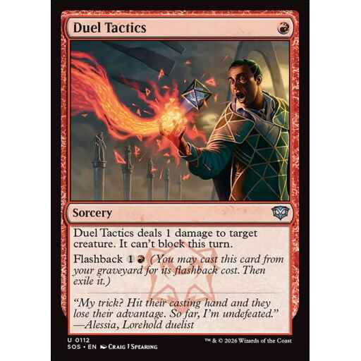 Secrets of Strixhaven - 112 - Duel Tactics - Uncommon - R - Non-foil (Front)