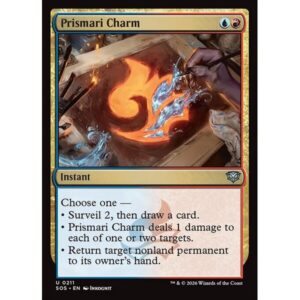 Secrets of Strixhaven - 211 - Prismari Charm - Uncommon - UR - Foil (Front)